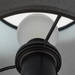Lindby væglampe Aiden, 30 cm, sort, LED-læselampe, E14