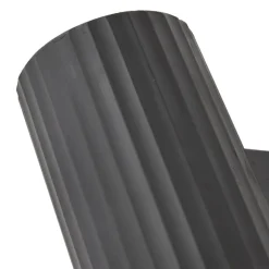 Lindby væglampe Christa, antracit, beton, 25 cm, krusning