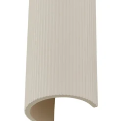 Lindby væglampe Colja, rund, højde 30,5 cm, gips, beige