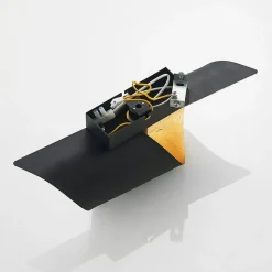 Lindby væglampe Desirio, sort/guld, 35 cm, metal