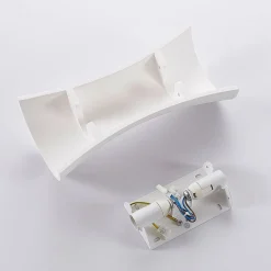 Lindby væglampe Edon, hvid, gips, konkav, 30 cm