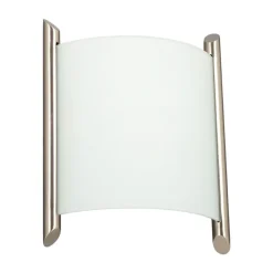 Lindby væglampe Filippa, 20 cm, nikkel, glas, E27