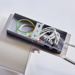 Lindby væglampe Florens, nikkel, LED-læselampe, 23,5 cm