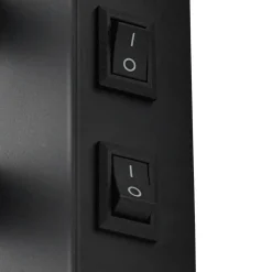 Lindby væglampe Florens, sort, LED-læselampe, 23,5 cm