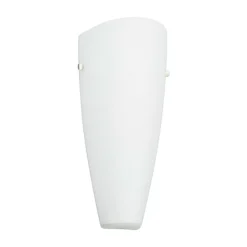 Lindby væglampe Hermine, hvid, glas, højde 30 cm, E27