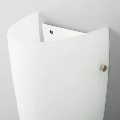 Lindby væglampe Hermine, hvid, glas, højde 30 cm, E27