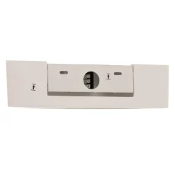 Lindby væglampe Konstantin, bredde 30 cm, hvid, gips, E14