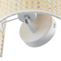 Lindby væglampe Lautaro, bambus, 25 cm høj, E27