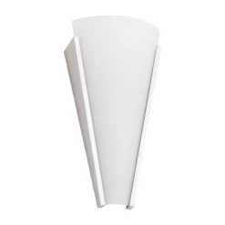 Lindby væglampe Magnus, hvid, glas, højde 31 cm, E14