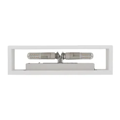 Lindby væglampe Mavora, kantet, 25 cm, hvid, gips, G9