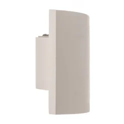Lindby væglampe Naike, hvid, gips, højde 15 cm
