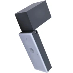 Lindby væglampe Othil, sensor, antracit, metal, IP44