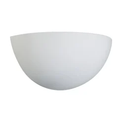 Lindby væglampe Pascali, højde 13 cm, hvid, gips