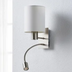 Lindby væglampe Shajan, sæt af 2, 29cm, E27, LED-læselampe