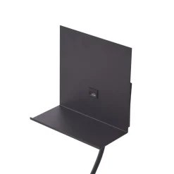 Lindby væglampe Thorid, sort, USB, LED-læselampe, G9
