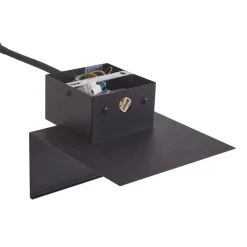 Lindby væglampe Thorid, sort, USB, LED-læselampe, G9