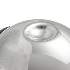 Lindby væglampe Valentina, grå/sort, glas, Ø 10 cm