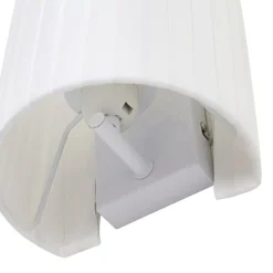 Lindby væglampe Virelle, hvid, tekstil, E27