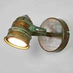 Lindby vægspot Leonor, grøn, metal, 1 lyskilde, 9,5 cm