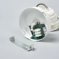 Lindby vægspot Leonor, hvid, metal, 1 lyskilde, 9,5 cm