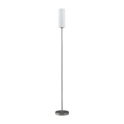 Lindby Vinsta gulvlampe, højde 153 cm, hvid, glas, metal