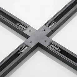 Lindby X-connector Linaro, sort, 1-faset system