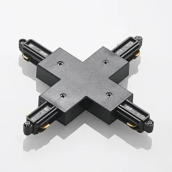 Lindby X-connector Linaro, sort, 1-faset system
