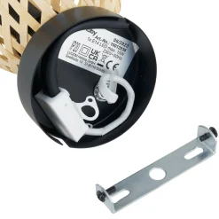Lindby Youstin loftspot, Ø 12,5 cm, bambus, E14