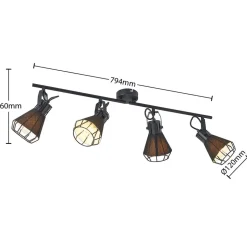 Lindby Yusei spot, 4 lyskilder
