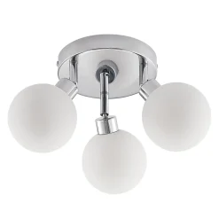 Lindby Zaniba loftslampe, krom, rund