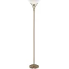 LINEAS tidløs gulvlampe, patineret messing