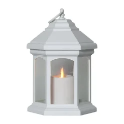 Linta LED-bordlampe i lygteform, hvid