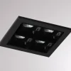 Liro LED indbygningslampe, sort 34° 3.000 K