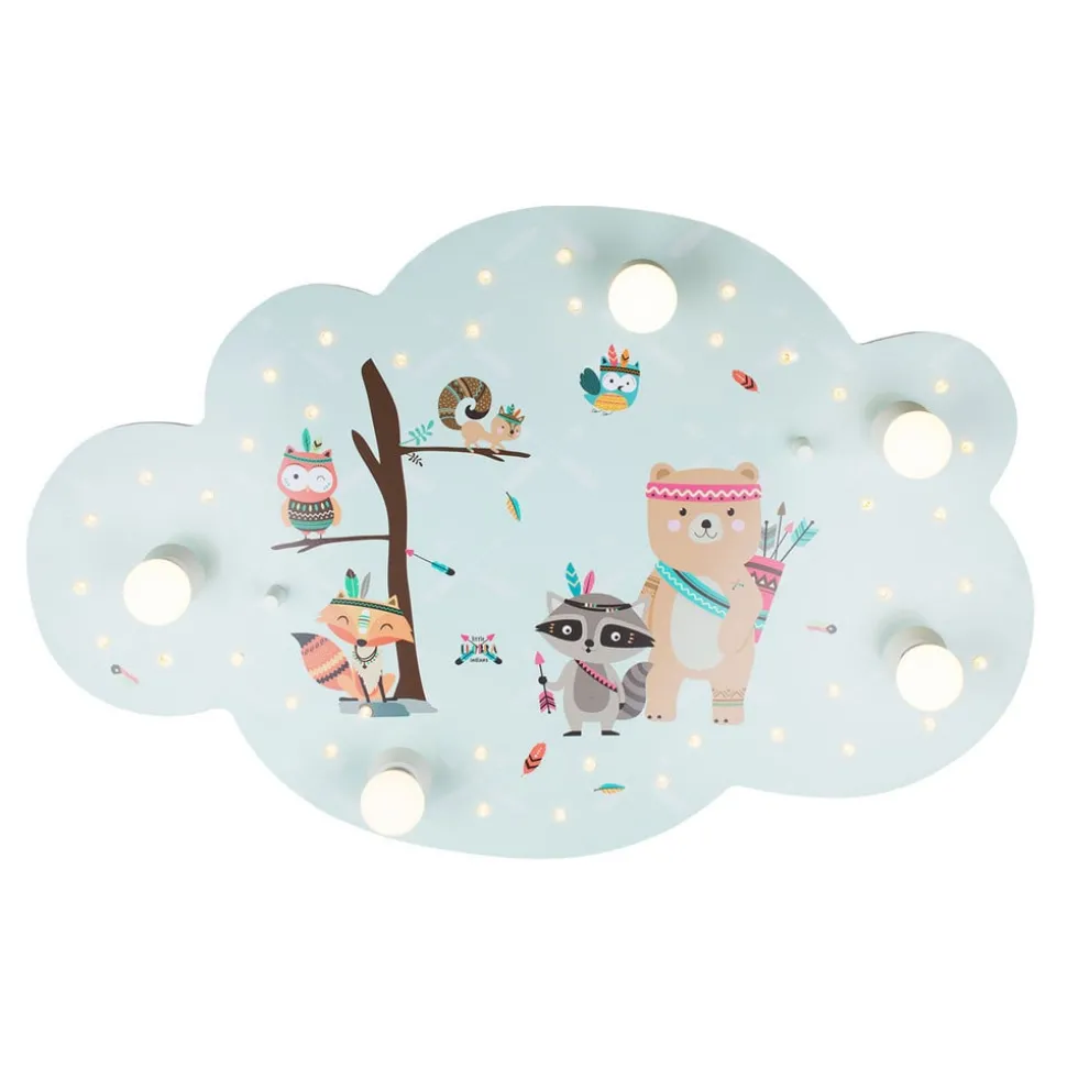 Little Indians loftlampe billedsky, mint