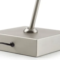 lock LED-gulvlampe, 1 lyskilde, stålfarvet