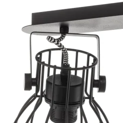 Loftlampe Alano, sort, 2 lyskilder