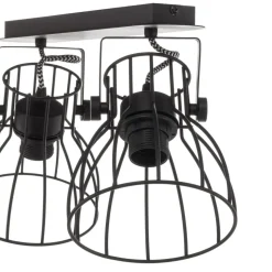 Loftlampe Alano, sort, 2 lyskilder