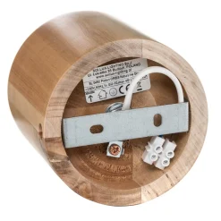 Loftlampe Ara som cylinder af træ
