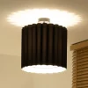 Loftlampe Aria, sort, mikrofiber, E27