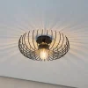 Loftlampe Aspendos N-641, sort, metal, Ø 36 cm