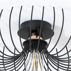 Loftlampe Aspendos N-641, sort, metal, Ø 36 cm