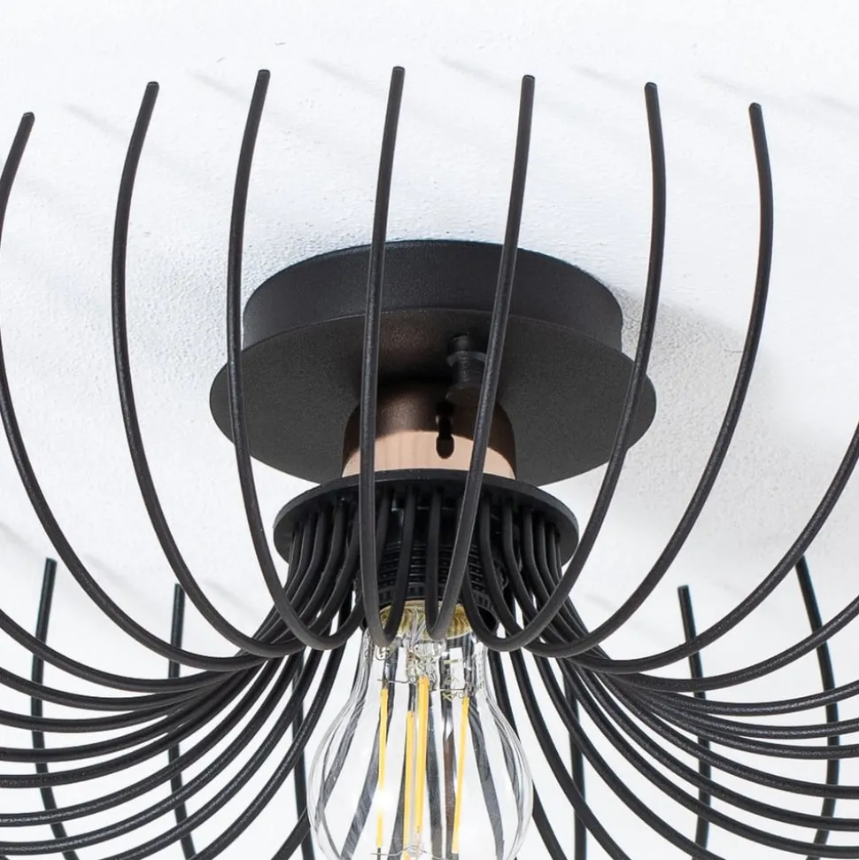Loftlampe Aspendos N-641, sort, metal, Ø 36 cm