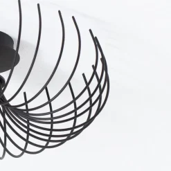 Loftlampe Aspendos N-641, sort, metal, Ø 36 cm