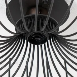 Loftlampe Aspendos N-641, sort, metal, Ø 36 cm