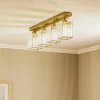 Loftlampe AV-1795-4EY 4 lyskilder, antik guld