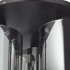 Loftlampe Beth med røgglas, 3 lyskilder