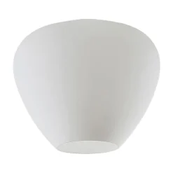 Loftlampe Bibiane i glas, opalhvid