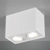 Loftlampe Biscuit, 2 lyskilder, hvid