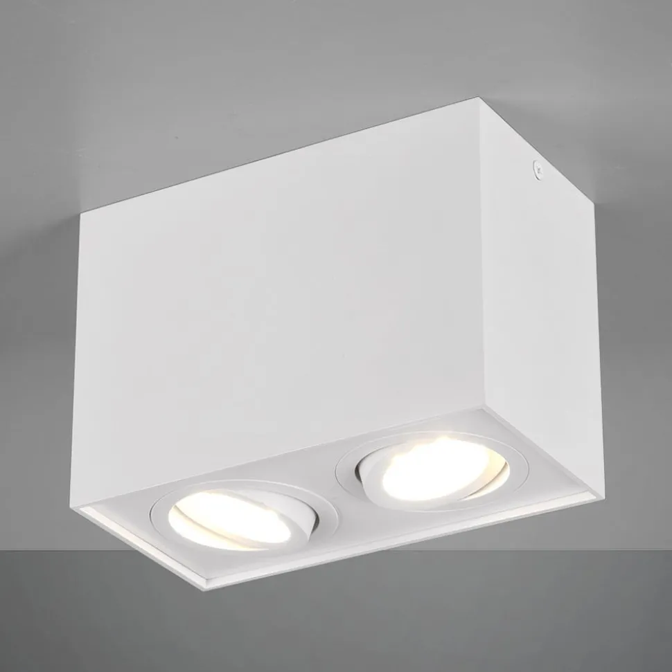 Loftlampe Biscuit, 2 lyskilder, hvid