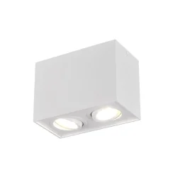 Loftlampe Biscuit, 2 lyskilder, hvid